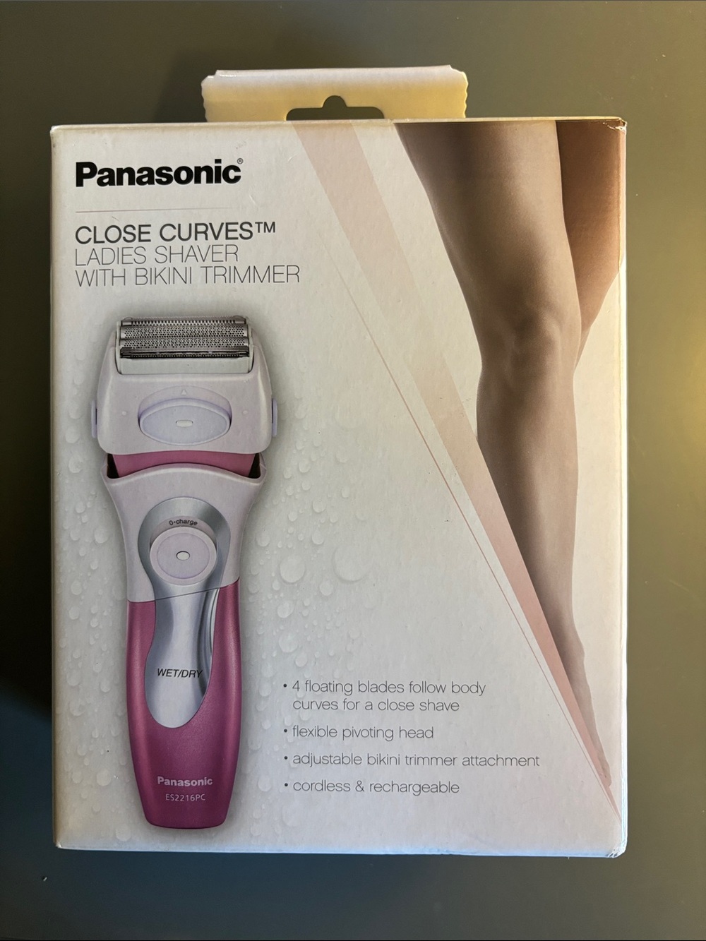 Ladies Panasonic Close Curves Cordless Rechargeable Electric Shaver